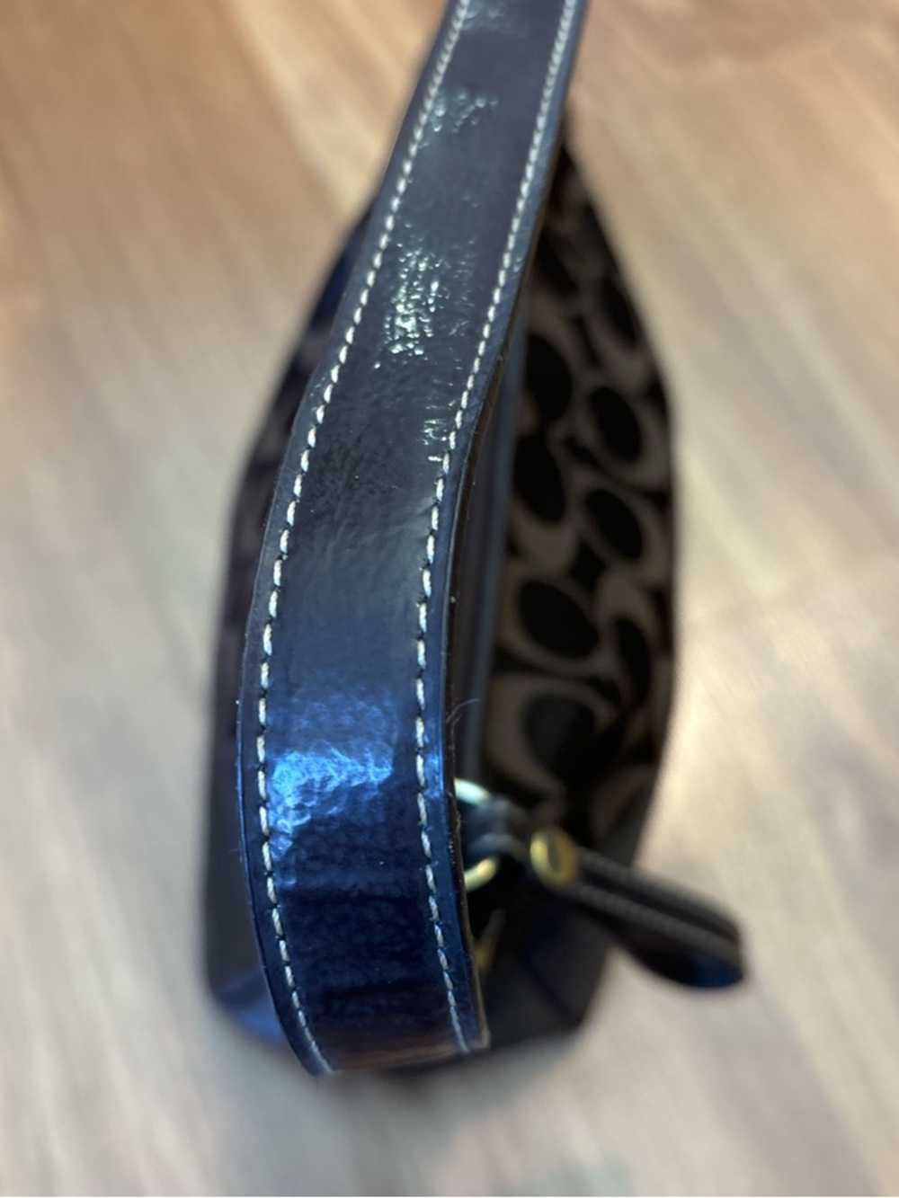 Coach brown Signature Mini Wristlet Shoulder Bag - Picture 4 of 7